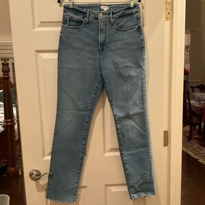 Good American Soft-tech Good Legs Straight Jeans Size 10/30